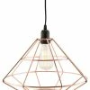 H & G Copper Diamond Pendant Lighting