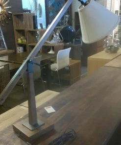 Bloomingdale Lighting Oak Floor Lamp