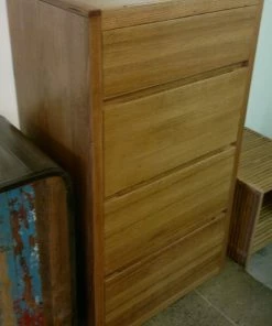 PFS Furniture Sales Custom Made Wide Boy-Recycled Timber Chest Of Drawers