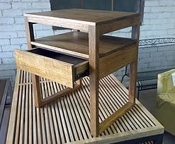 PFS Furniture Sales Bedside-solid Recycled Timber