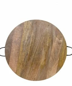 Jelliot Round Serving Board With Handles