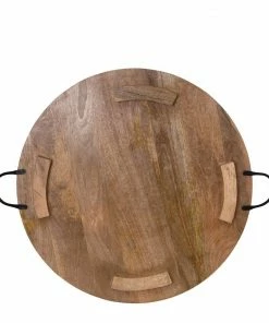 Jelliot Round Serving Board With Handles