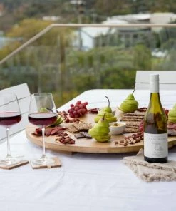 Jelliot Round Serving Board With Handles