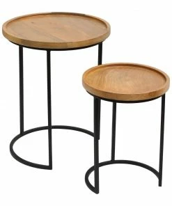 J. Elliot Lip Set Of 2 Side Tables