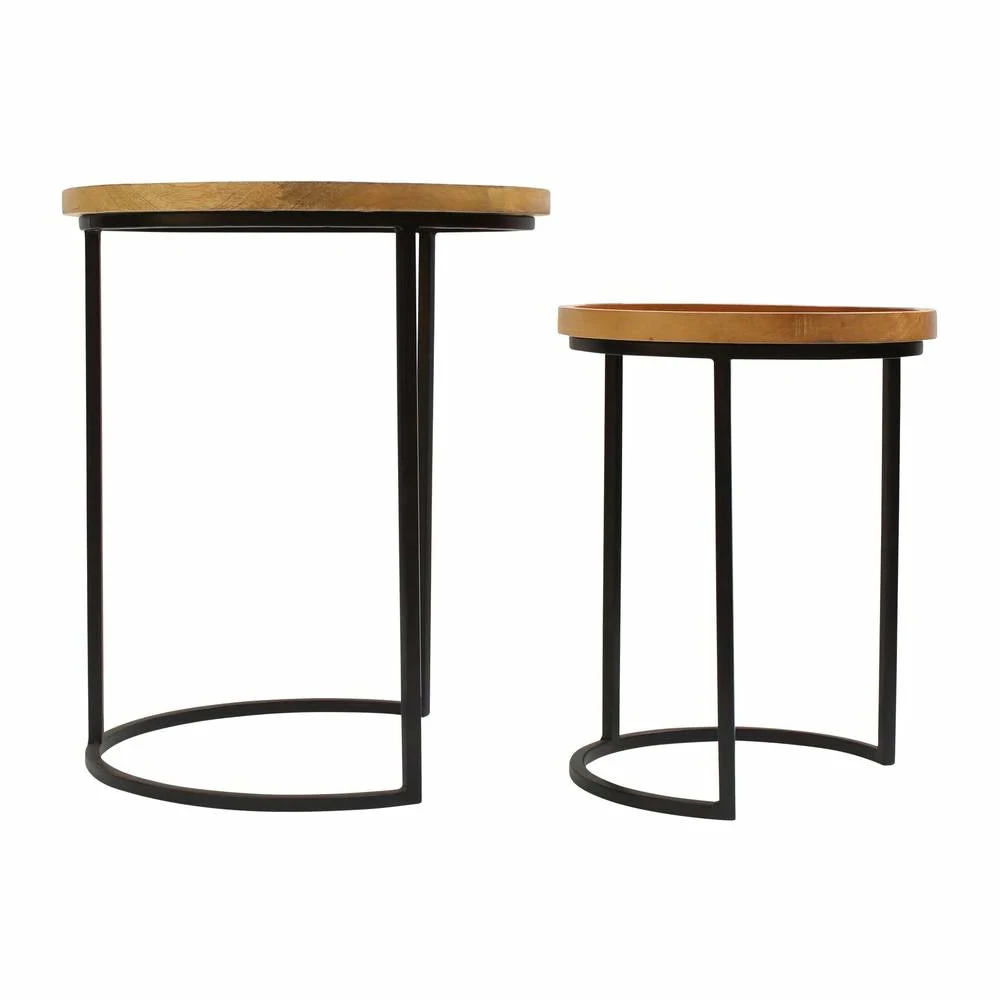 J. Elliot Lip Set Of 2 Side Tables 2 J. Elliot Lip Set Of 2 Side Tables
