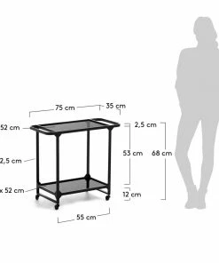La Forma Bar Trolleys Metal Auxiliary Trolley / Cart