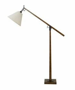 Bloomingdale Lighting Oak Floor Lamp