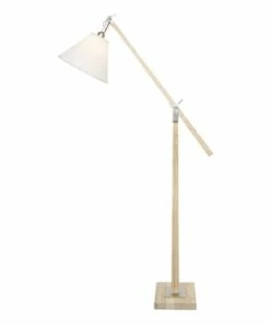 Bloomingdale Lighting Oak Floor Lamp