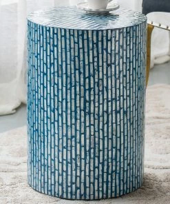 Philbee Turquoise Round Side Table