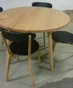 PFS Furniture Sales Round Hardwood Dining Table