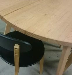 PFS Furniture Sales Round Hardwood Dining Table