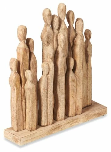 H & G Homewares Wood Carving Tall Figures 2 H & G Homewares Wood Carving Tall Figures