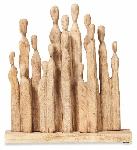 H & G Homewares Wood Carving Tall Figures 1 H & G Homewares Wood Carving Tall Figures