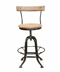 PFS Furniture Sales Stools Industrial Bar Stool With Back