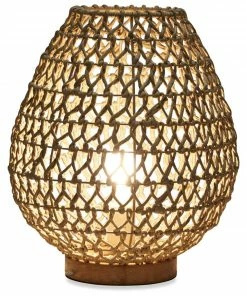 H & G Woven Table Lamp Medium Lighting