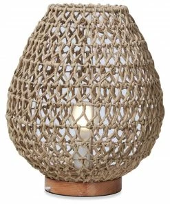 H & G Woven Table Lamp Medium Lighting