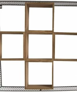 PFS Furniture Sales Cube Storage Shelving Unit, 9 Box Hanging Wall Shelf