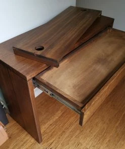 PFS Furniture Sales Solid Timber Keyboard Desk Desks 8 PFS Furniture Sales Solid Timber Keyboard Desk Desks