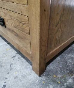 Megaria Chest Of Drawers Oak 7 Drawer Slim Boy