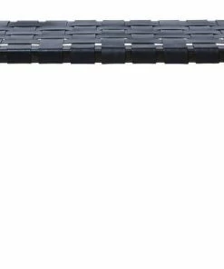 H & G Leather Woven Bench Black Benches