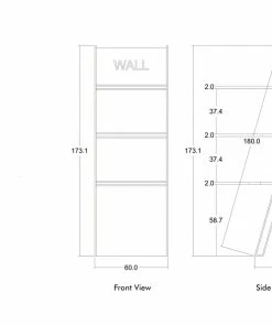 SLH Look Leaning Wall Shelf Bookcases 9 SLH Look Leaning Wall Shelf Bookcases