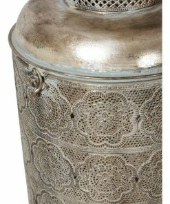 H & G Filigree Antique White Lantern Homewares