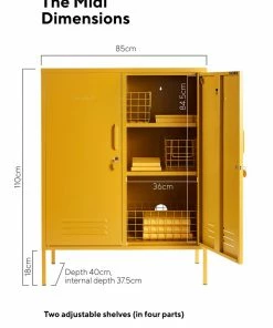 Mustard Midi Locker Mustard Lockers