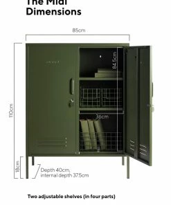 Mustard Midi Locker Mustard Lockers