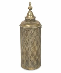 H & G Filigree Antique White Lantern Homewares
