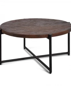 SLH Coffee Tables Railroad Round Coffee Table