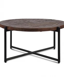 SLH Coffee Tables Railroad Round Coffee Table