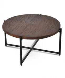 SLH Coffee Tables Railroad Round Coffee Table