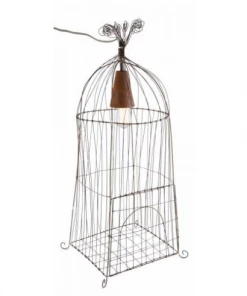H & G Lighting Wire Birdcage Lamp