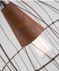 H & G Lighting Wire Birdcage Lamp