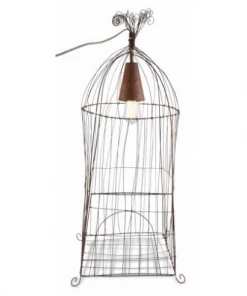 H & G Lighting Wire Birdcage Lamp