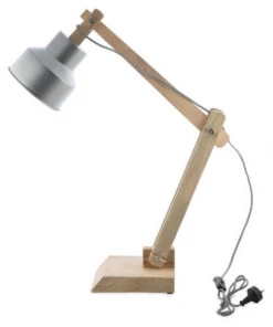 H & G Adjustable Wooden Desk Lamp Desks