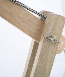 H & G Adjustable Wooden Desk Lamp Desks