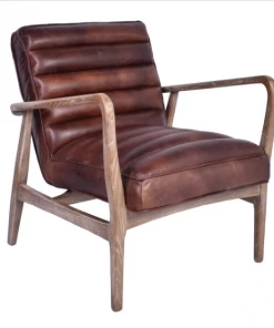 Alliance Copen Distressed Leather Armchair Occasional Chairs