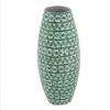 Alliance Green And White Vase-Tall