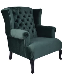 Alliance Velvet Wingback Chair