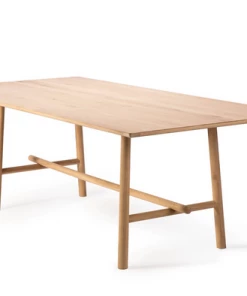 Bayside Ethnicraft Oak Profile Dining Table Dining Tables