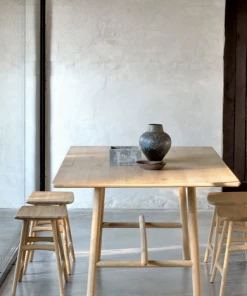 Bayside Ethnicraft Oak Profile Dining Table Dining Tables