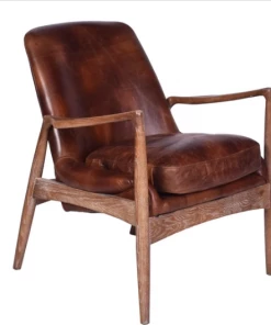 Alliance Occasional Chairs Danish Distressed Leather Armchair