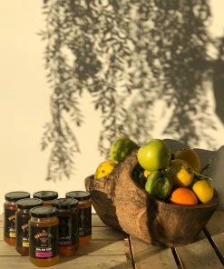 Sunrise Wooden Basket