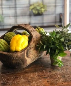 Sunrise Wooden Basket