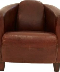 Alliance Aged Leather Tub Chair