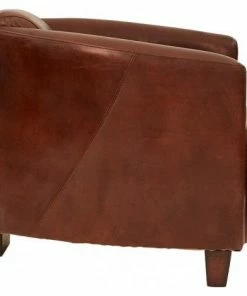 Alliance Aged Leather Tub Chair