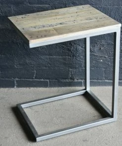 PFS Furniture Sales Side Table-'C' Timber And Metal.