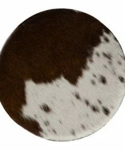 H & G Stools Cow Hide Low Stool