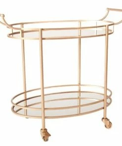 SLH Bar Trolleys Luxe Oval Bar Trolley / Cart